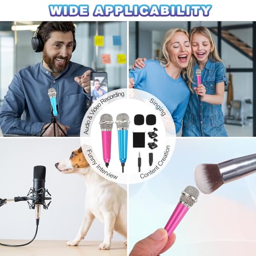 Mini microphone avec housse éponge et support pour vidéo nette