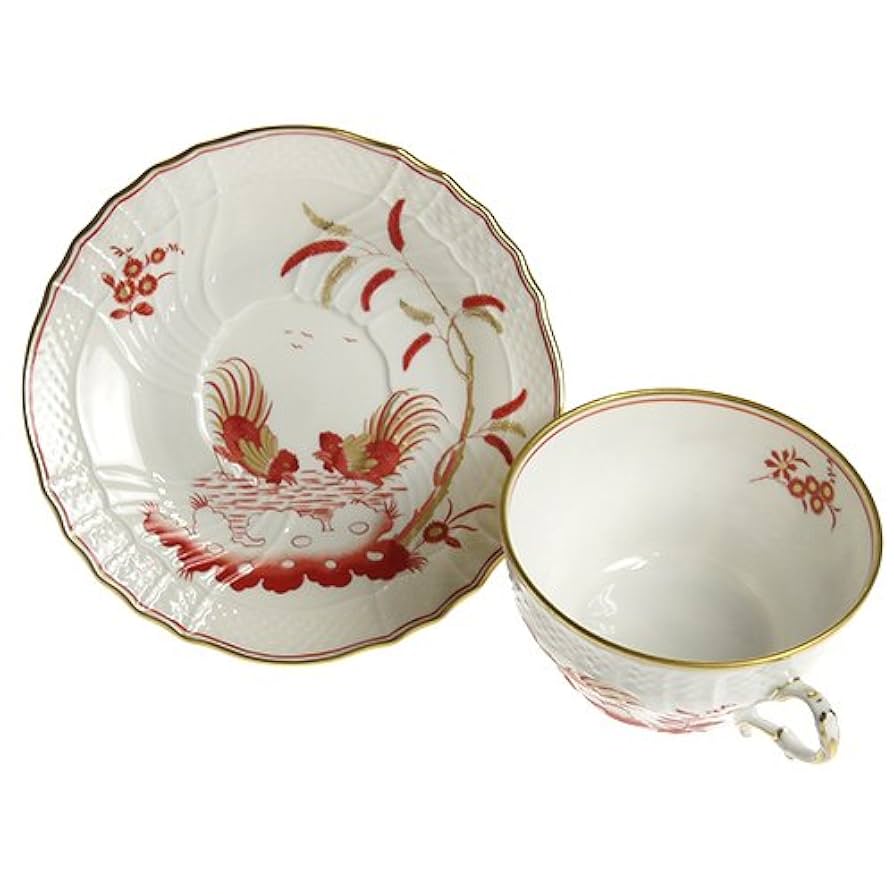 未使用近極美品　リチャードジノリ レット コック カップ&ソーサー✨イタリア1客 未使用近極美品 リチャードジノリ レット コック カップ