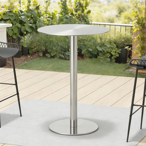 Grand comptoir de hauteur rond 105cm idéal pour optimiser les petits studios - 2