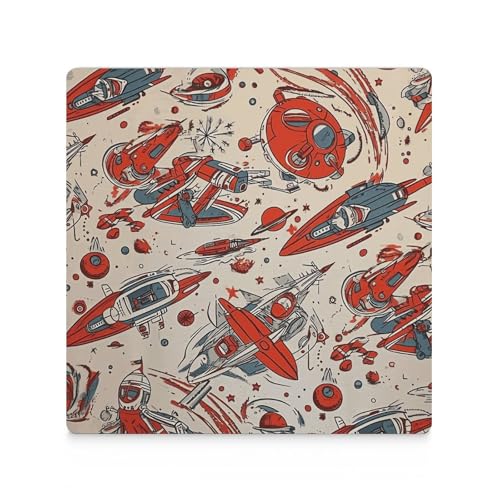 Dessous de verre univers spatial cadeau original pour table basse de salon - 4