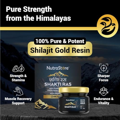 Image of NutraStore Shilajit Gold Resin 20g + TestoRush Mini (Pack of 2) | Himalayan Shilajit with 85+ Minerals & 24K Gold | 10 Herbal Blend (Ashwagandha, Ginseng & More) | Energy, Strength & Daily Vitality Support