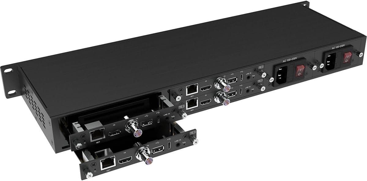 RE-3 Dual-Channel 4K UHD H.265/H.264 HDMI/3G-SDI/NDI|HX Rackmount Encoding Card for Cradle Series Frame