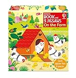 Usborne Book and 3 Jigsaws: On the Farm
