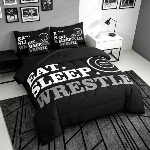 Image of Feelyou Wrestle Bedding Set Full Size 7 Piece for Kids Women Men