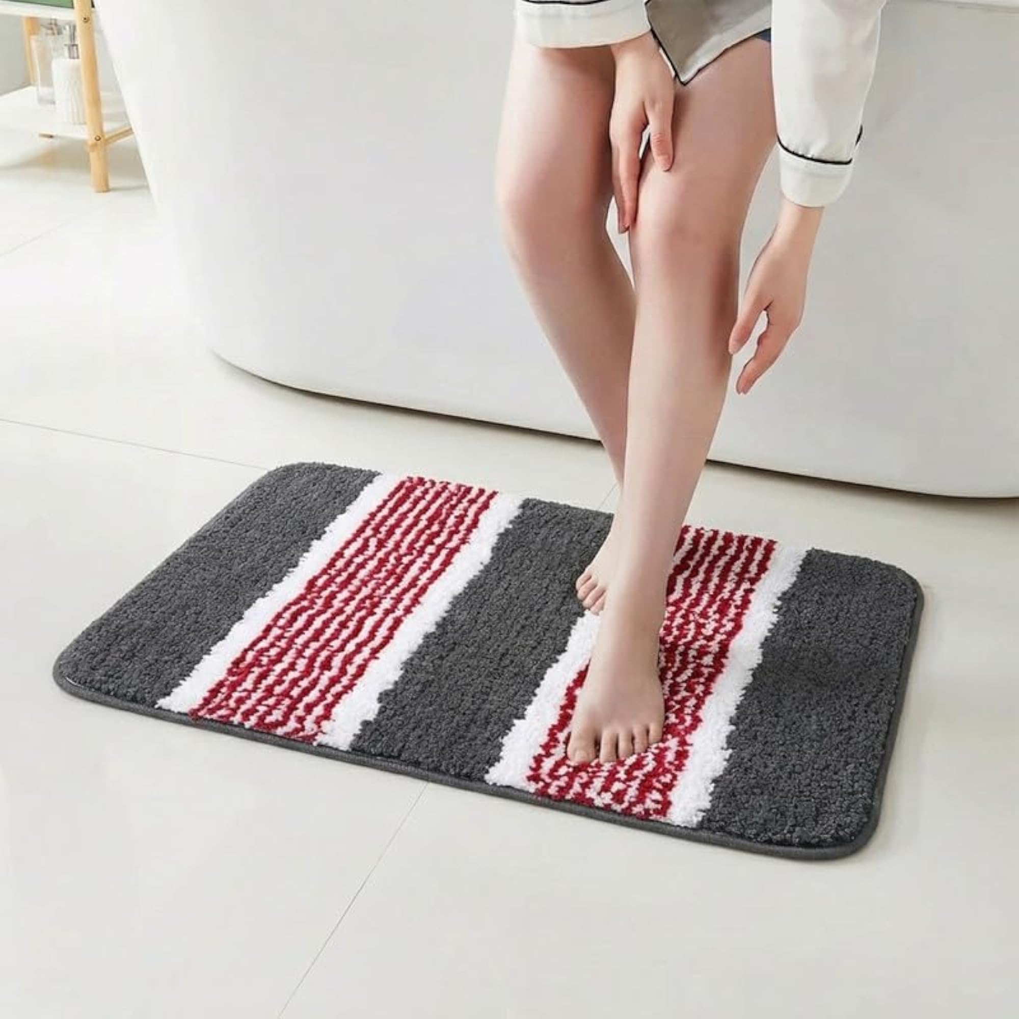 Solid Micro Yarn Door Mat with TPR Latex Backing