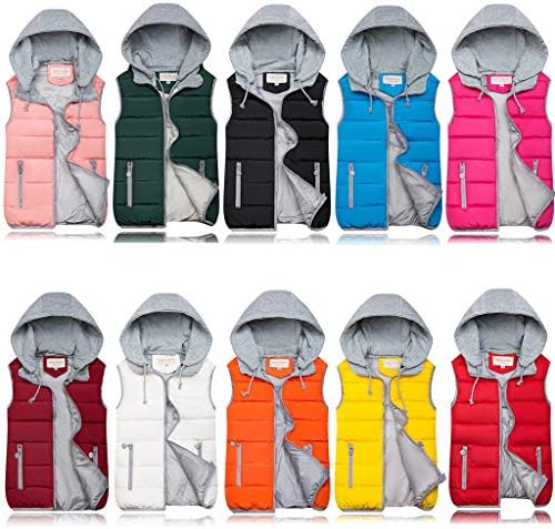 ORANDESIGNE Gilet Donna Corto Senza Maniche Giacca Trapuntata Leggera Giubbotto Invernale Giubbottino Piumino Imbottito Elegante Cappotto Smanicato Con Cappuccio b blu XS