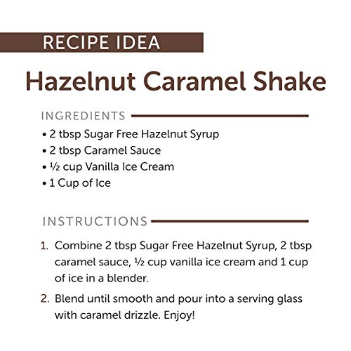 Jordan's Skinny Syrups Sugar Free Coffee Syrup, Hazlenut Flavor Drink