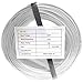 Cable Central LLC (5 Pack) Security/Alarm Wire, White, 22/2 (22AWG 2 Conductor), Solid, CMR/Inwall Rated, Coil Pack, 500 Feet