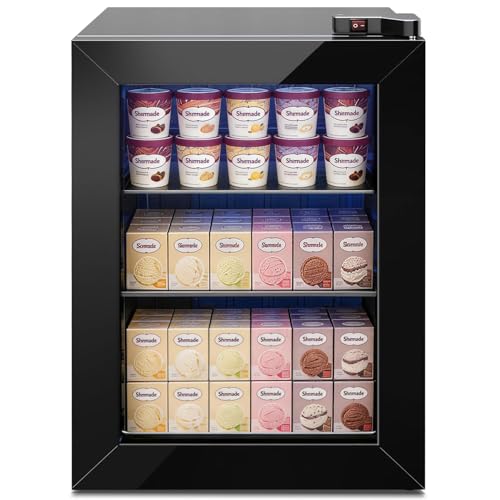 Image of Antarctic Star 65L Upright Ice Cream Storage Unit, Compact Vertical Design with Mechanical Temperature Control(-10F to -18F), Medium Capacity for Home /Office /Dormitory Use, 115V /60Hz
