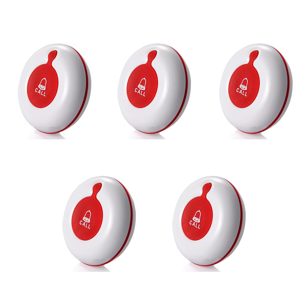Wireless Caregiver Pager Nurse Alert System SOS Call Bell Button Alarm für Restaurant Klinisches Krankenhaus (5-O1)