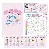 Mood Tracker Journal Set for Teen Girls & Women | 126-Day Guided Mental Health & Self-Care Planner with Daily Check-In, Weekly Reflection, Mood Charts & Mindfulness Cards | Journal Gift Kit