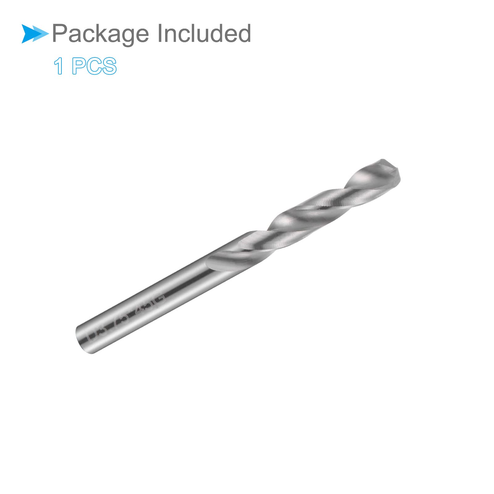 Pieno Metallo Duro Trapano Punte, 3,75mm Diametro, K35 Tungsteno Metallo Duro Precisione Mini Punte Trapano Elicoidali per Acciaio Inossidabile Acciaio Lega Metallo, 1pz