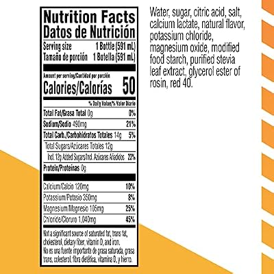 Gatorlyte Rapid Rehydration Electrolyte Drink, Strawberry Kiwi, Specialized Blend of 5 Electrolytes, Lower Sugar, No Artificial Sweeteners or Flavors, 20 fl oz Bottles (12 Pack)