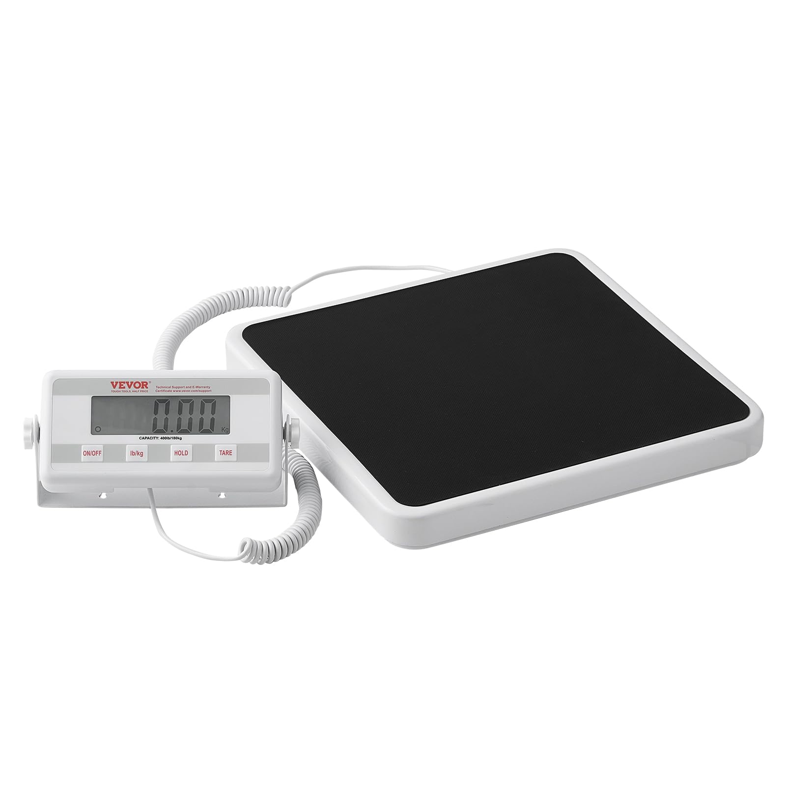VEVOR Portable Medical Scale, Professional Digital Physician Scale for Weighing - with Anti-Slip Mat, 2 Units (kg/lb), Hold & Tare Function, 400LBS Capacity Physician Wight Scale for Gym Home Hospital