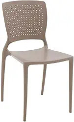 Cadeira Tramontina Safira Summa em Polipropileno e Fibra de Vidro Camurça