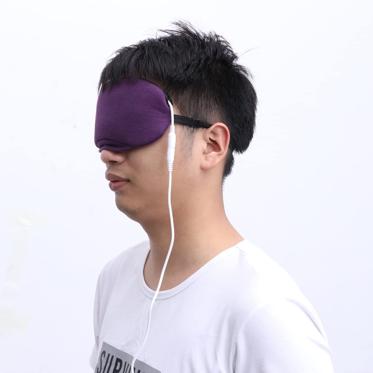 USB Dampf Augenmaske Lila Gewebe für Schlaf und Augenpflege