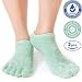 Premium Moisturizing Five Fingers Foot Gel Spa Socks | Soften Dry Feet & Hydrate Rough Skin | Biolivia Medical-Grade Gel Helps Repair Cracked Heels Corn Calluses Toenail | 5 Toes 1 Pair Women Men