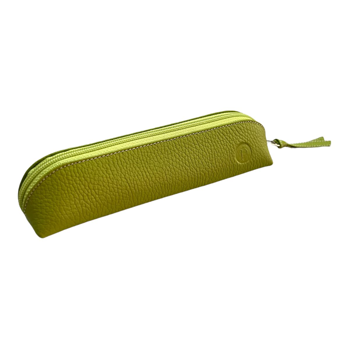PERRÉ | Genuine Leather Pen Case Zipper Pouch Pencil Holder (Green)