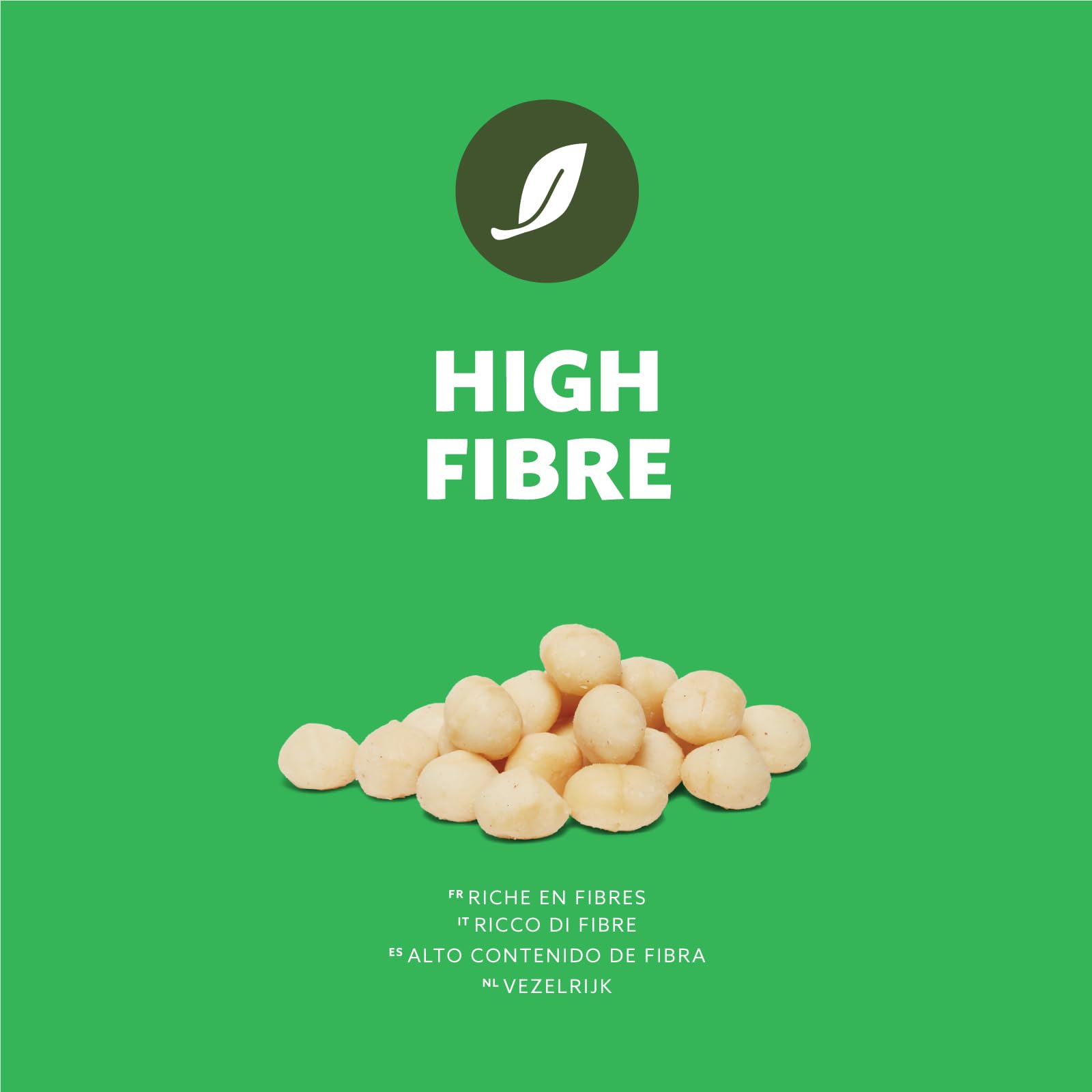 by Amazon - Noix de macadamia entières, Non Salées, 500 g (paquet de 1)