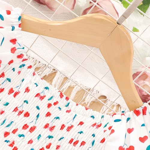 Girls Summer Sundress Casual Short Sleeve Dress for 2-8 Years3