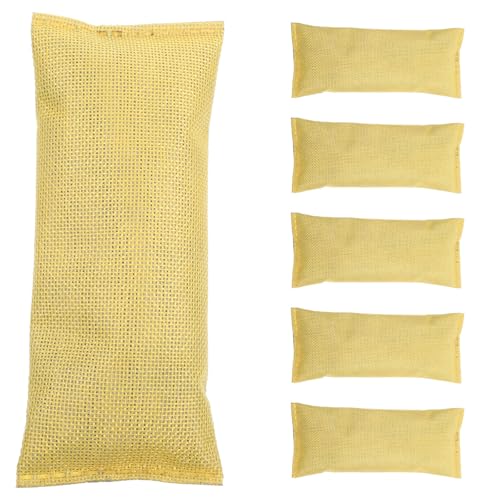 Charbon de bambou absorbeur d'humidité et désodorisant naturel 6 pcs
