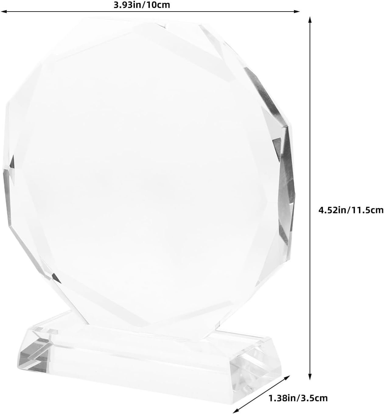 3 Piece Crystal Glass Trophy for Graduation Awards and Dancers