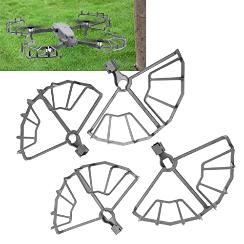 Image of Dilwe Drone Propeller Guard for 2 Pro / 2 Zoom, PV & ABS, Semi Enclosed Professional Drone Propeller Guard, Grey, 4 Pcs /Set Quick Release Propeller Blade Kit Drone Replacement