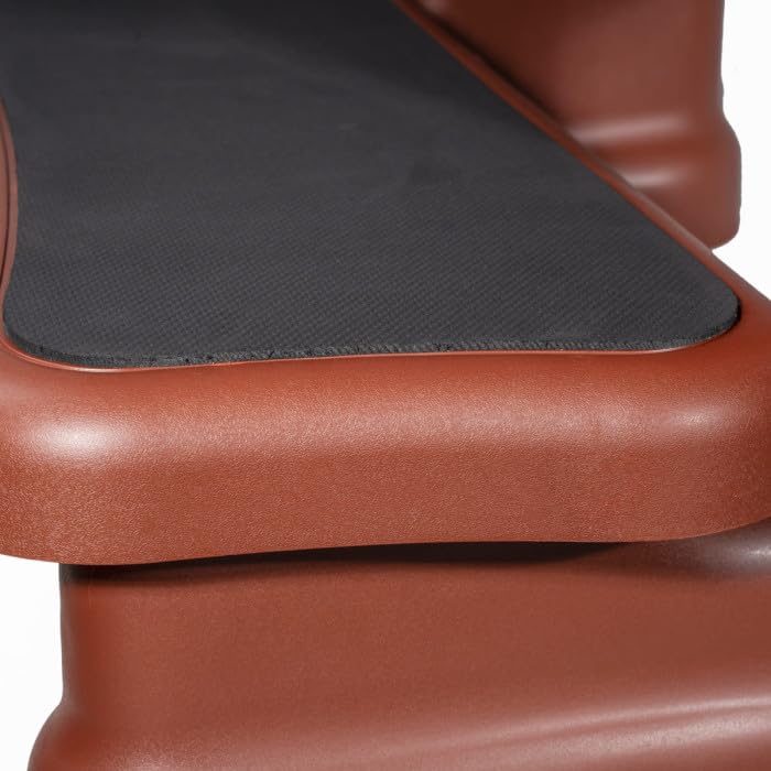Escalier 2 marches pour Spa Couleur Marron
