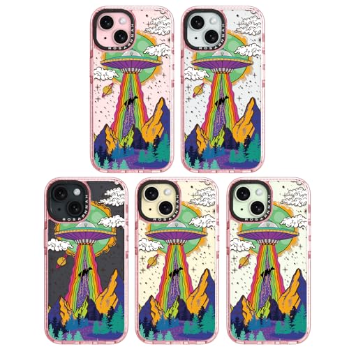Coque rose pailleté iPhone 15 Rosarnnah protection rigide