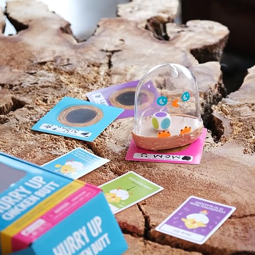 Exploding Kittens Hurry Up Chicken Butt 2-6 Players - Ages 4+ - 2 Minutes to Play - Hot Potato Style Card Game - Basket Stuffer - Creative Kids Game, Perfect for Family Night Fun