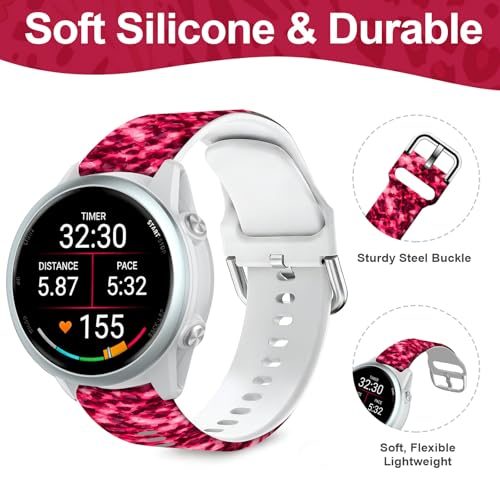 Correa Lycra Tortoise Shell Silicona 22mm Compatible Garmin miniatura 3