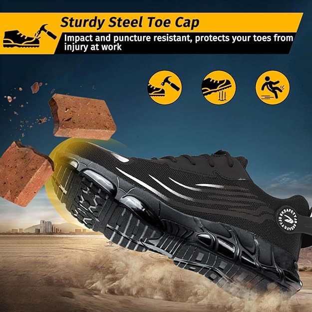 Ironstride Work Shoes for Men & Women | Slip Resistant Steel Toe Sneakers | Lightweight Puncture Proof Safety Shoes4