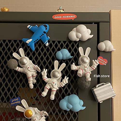 Imán de Refrigerador Avión y Nubes, Set 3 Piezas miniatura 2