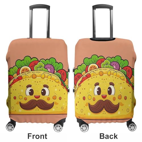 Mexican Corn Rolls Luggage Covers for Suitcases, Washable Travel Accessories, Anti-Scratch & Dust Protection Suitcase Cover Protector Fits 19-32 Inch Luggage S3
