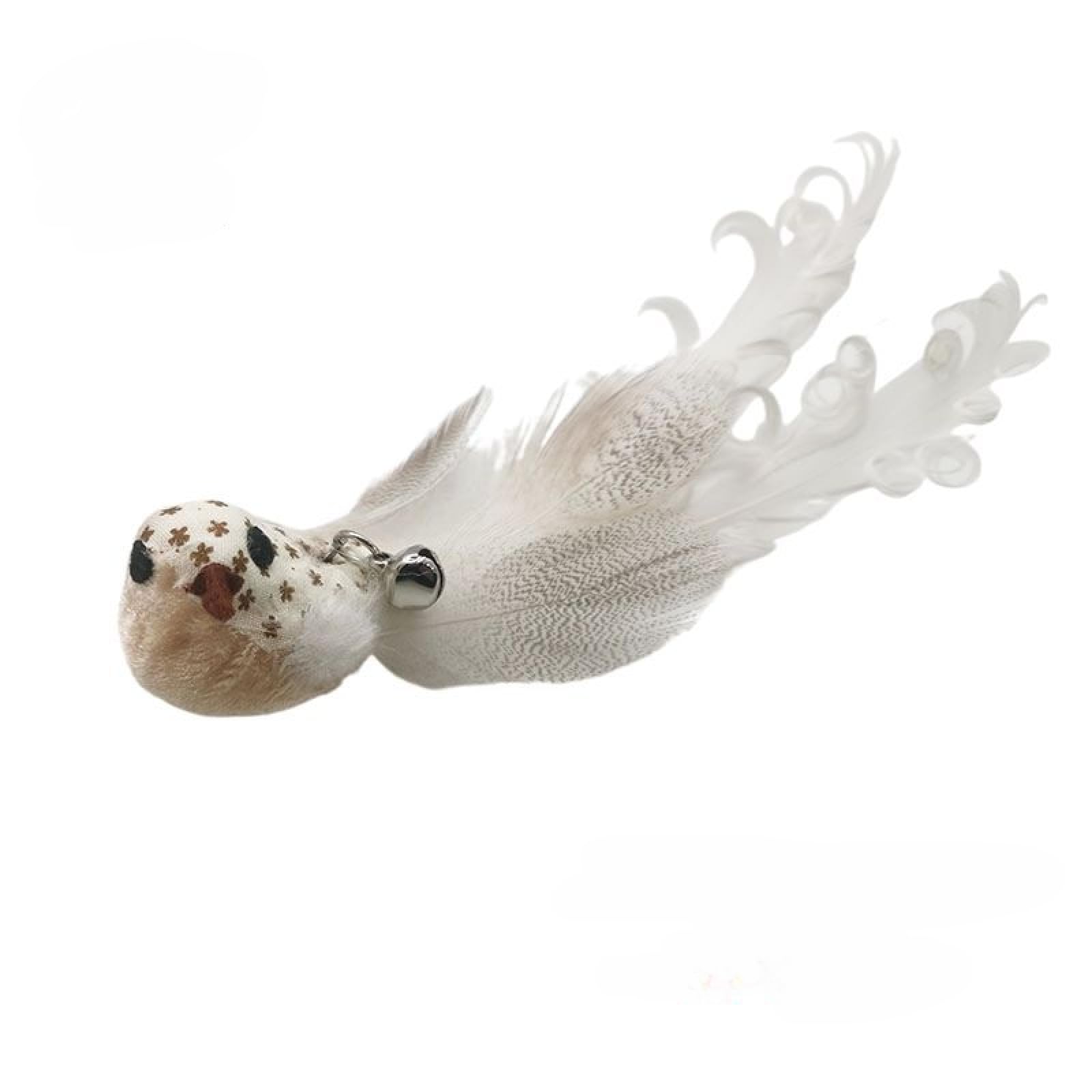 Juguete de Plumas para Gatos, Juguetes for Gatos, Varita de Plumas con Manos Libres y Campana, Potente Ventosa, Juguete Interactivo for Cazar Hacer Ejercicio, 1 Unidad, 16 Unidades