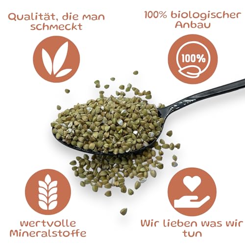Premium Bio-Buchweizen: Natürliche Power für Ihre Gesundheit – Nachhaltig angebaut (1000g)