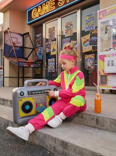 Disfraz Retro 80s para Niños y Niñas Cuteshower miniatura 4