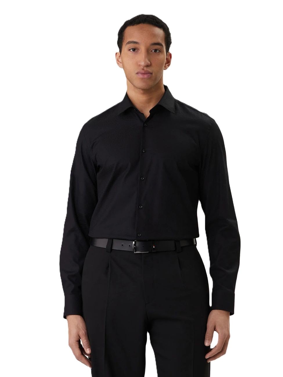 HUGO Camicia Uomo slim-fit con logo jacquard 50555295