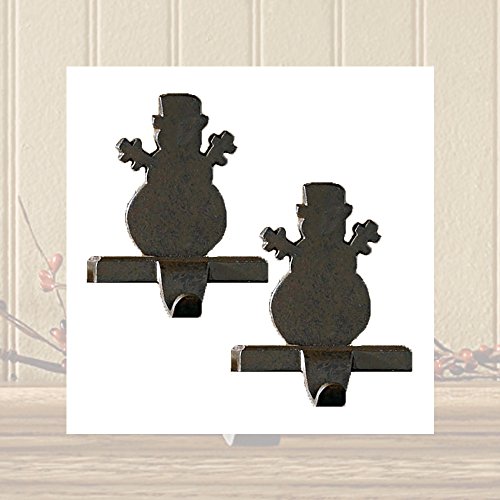 Park Designs Iron Snowman Stocking Hanger - Set of 2