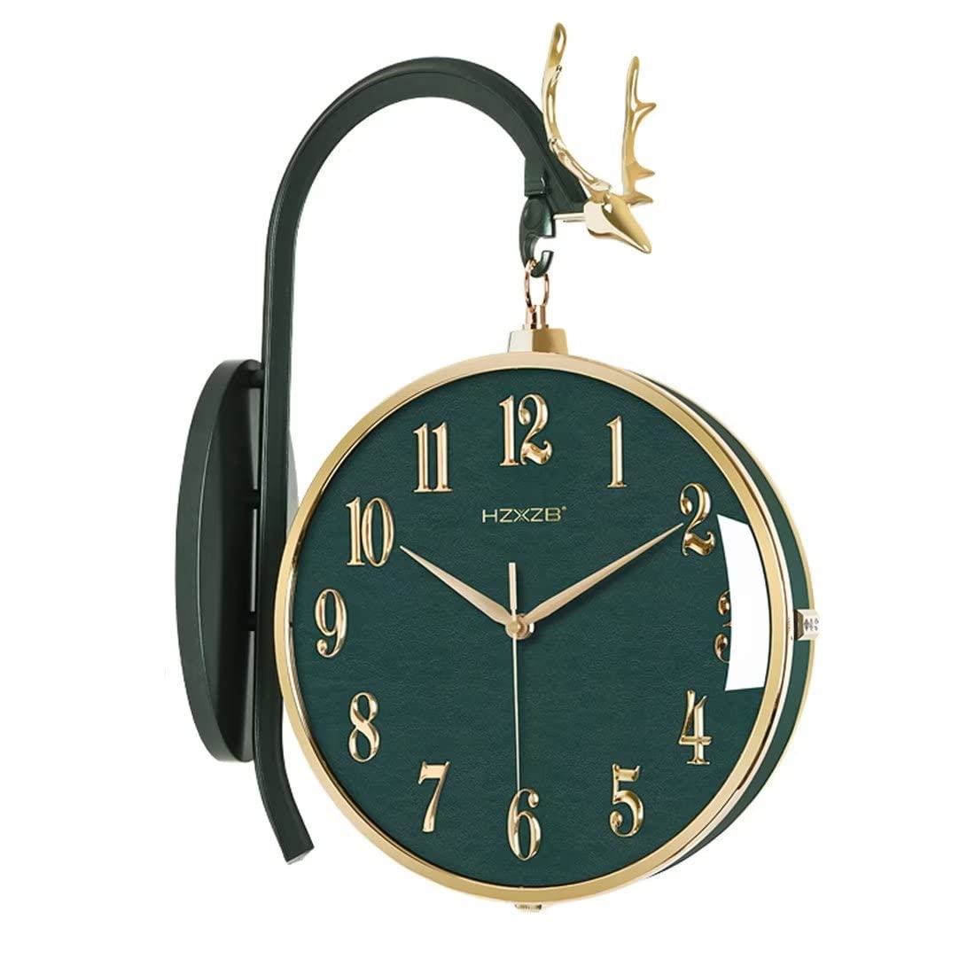 Horloge murale double face silencieuse pour éliminer les bruits