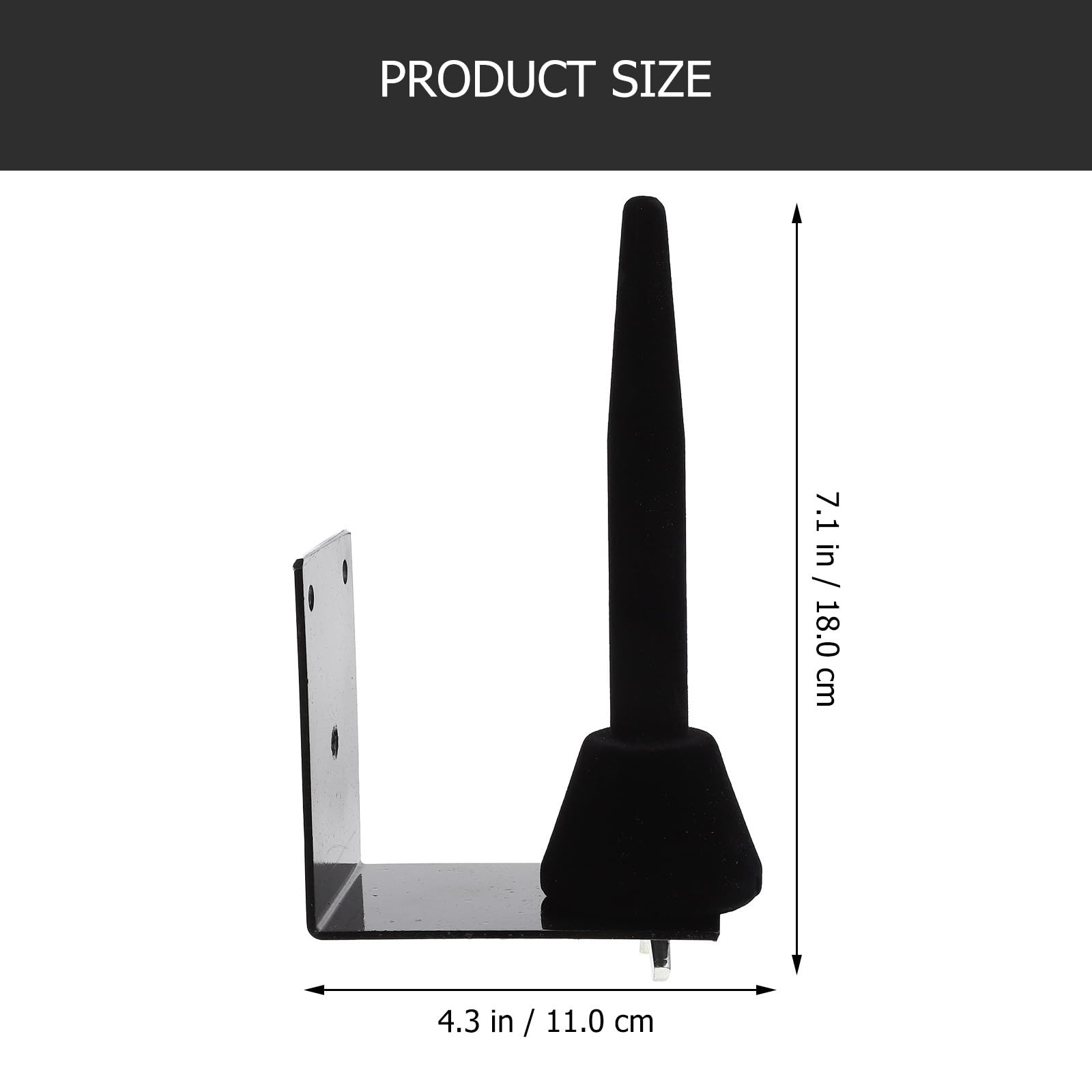Support Mural Noir en Fer Fixation Murale Robuste pour Flûte et Clarinette Gain de Place Rack à Double Usage et 3 Vis Incluses