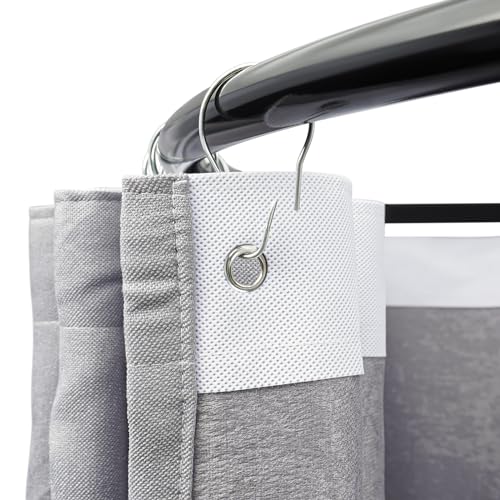 Vestuario independiente de 100x95x200 cm con cortina gris para probador móvil 7
