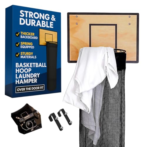 Basketball Laundry Hamper for Boys with Zipper Bottom