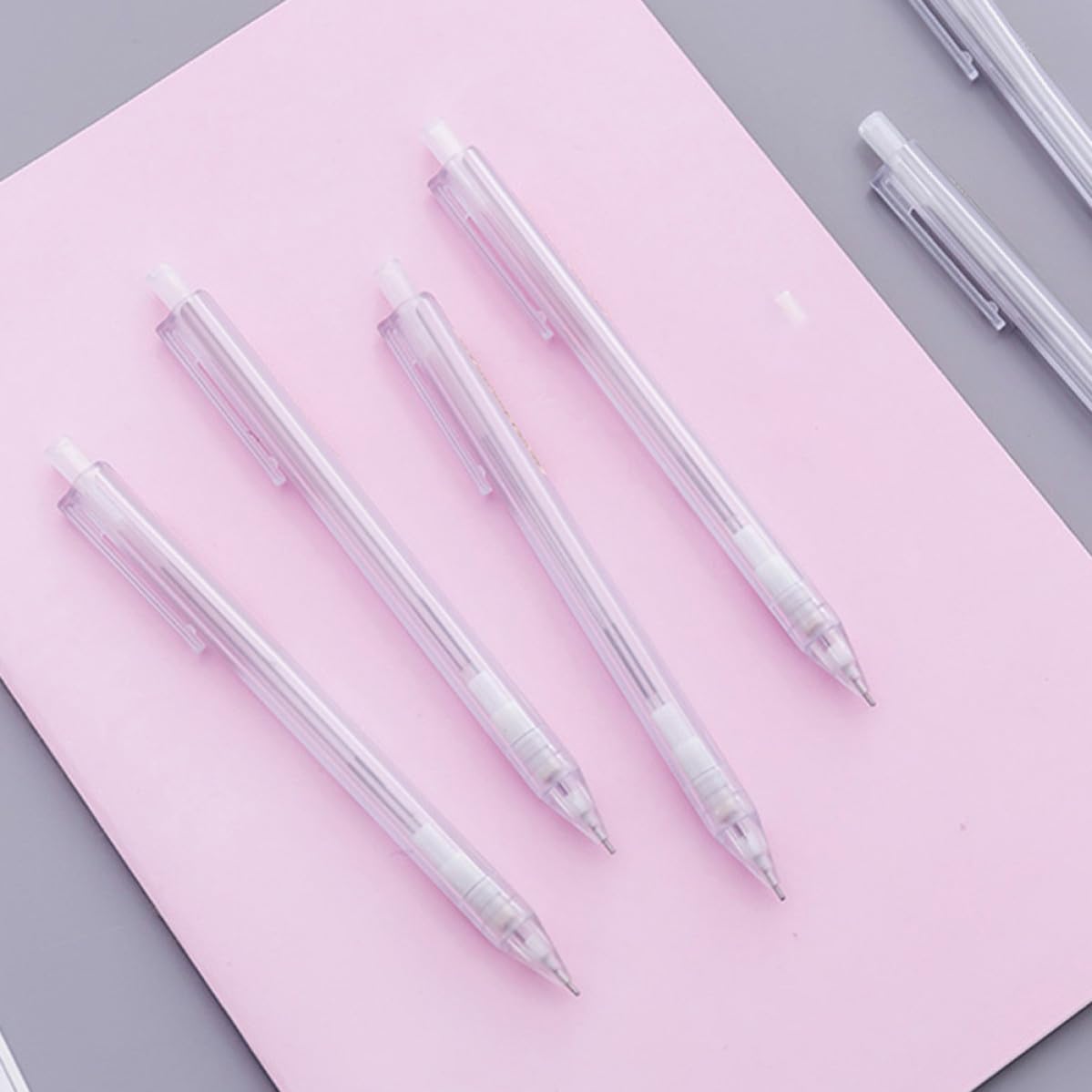 Lápices Mecánicos de Plástico 0, 5mm 50 Piezas Blanco