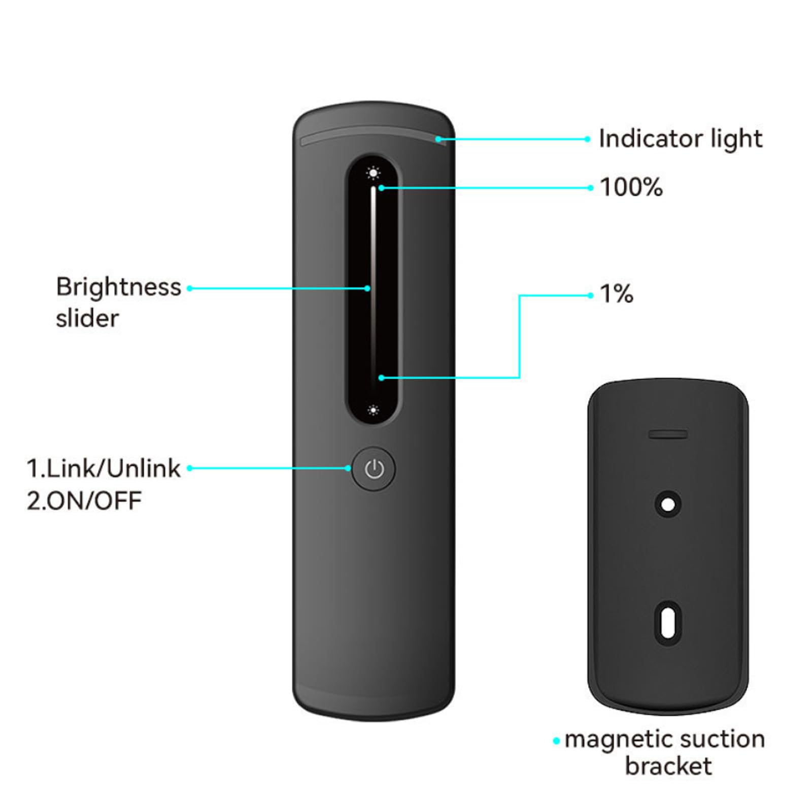 GBKDQQ Controlador de tiras LED: regulador de intensidad de 12 V/24 V, 24 GHz, RF, regulador de intensidad LED monocromática con mando a distancia táctil, para iluminación LED SMD/COB de un solo color