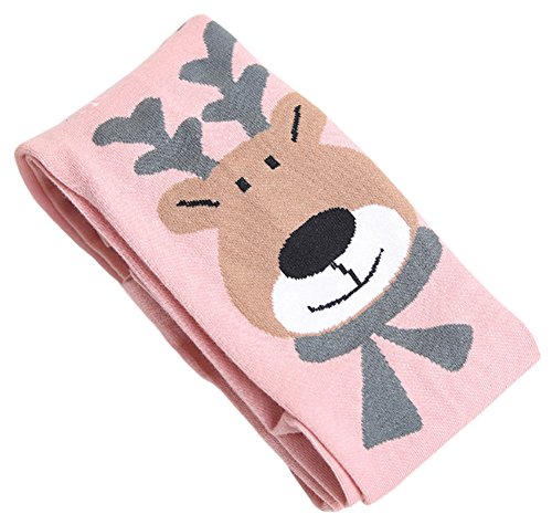 Little Girls' Cute Elk Prints Footed Tights Dance Opaque Stockings4