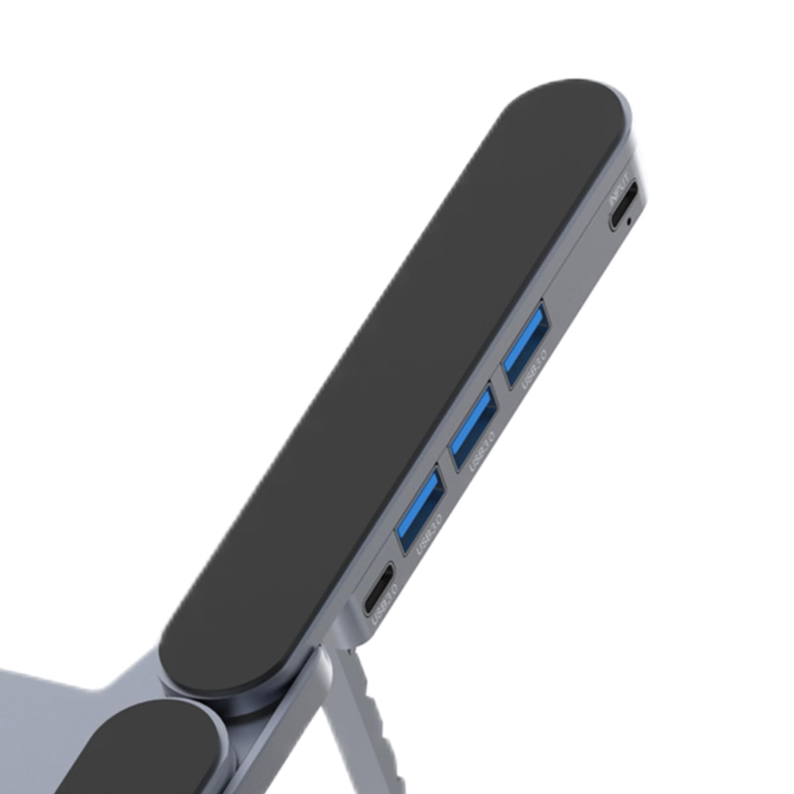 Laptop Docking Stand Base in Lega di Alluminio con USB HUB e Supporto per | Holder Portatile per Laptop Per Casa Ufficio Scrivania Viaggio Business e
