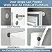 XoYoZo Door Stoppers Wall Protector Buffer Guard Doorknob Door Handle Bumper Self Adhesive Silencer Soft Rubber Crash Pad for Home Office