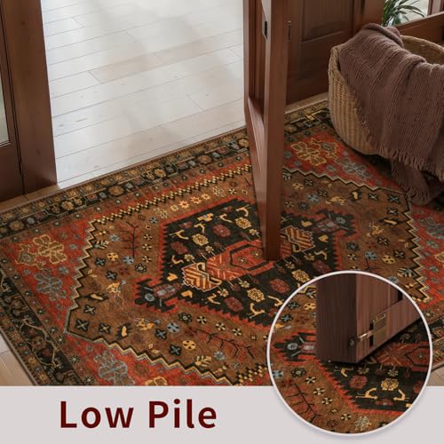Tapete corredor antideslizante rojo 2x6ft miniatura 7