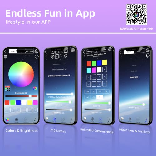 Image of Cloud LED Lights for Bedroom - Aesthetic Mood Light with Music Sync App Control Wall Light, 3D Ceiling Lamp Color Changing Strip Lights for Kids Room Decorations